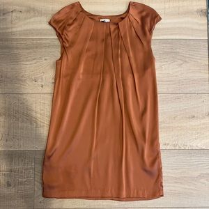 Golden silk dress from Joie